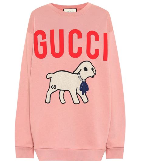 gucci lamb print sweater